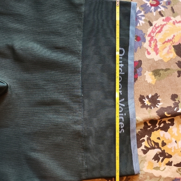 Outdoor Voices Olive Green And  Sky Blue Leggings Size Medium - Picture 4 of 4